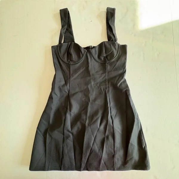 White Fox Black Bustier mini dress black Medium - Image 5