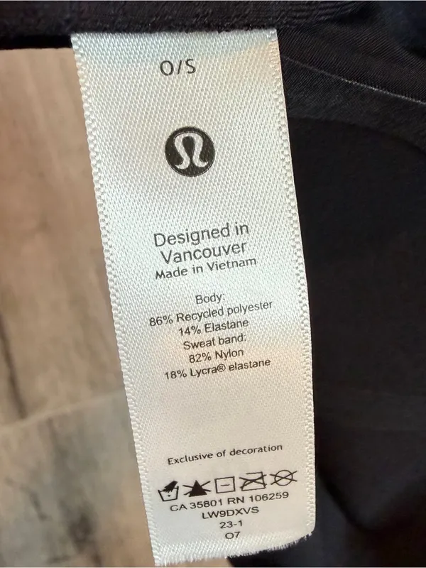 Lululemon Fast and Free Run Hat *Pony Black LW9DXVS Performance Workout Running - Image 5