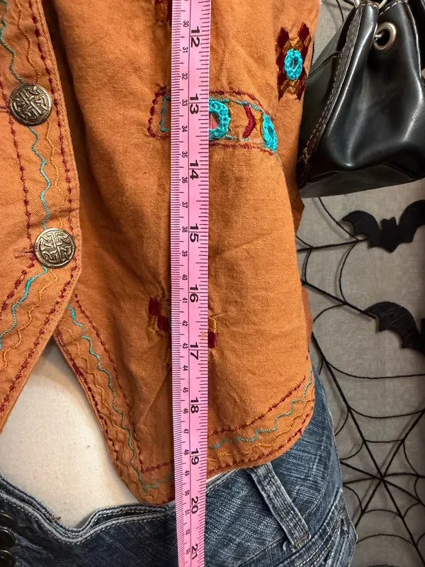 Sudden Impact Embroidered Southwestern Vest - Image 2