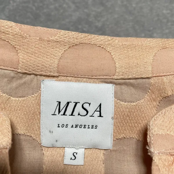Misa Los Angeles Dress Small Lusila Embroidered Boho Peasant Cottage Pockets - Image 4