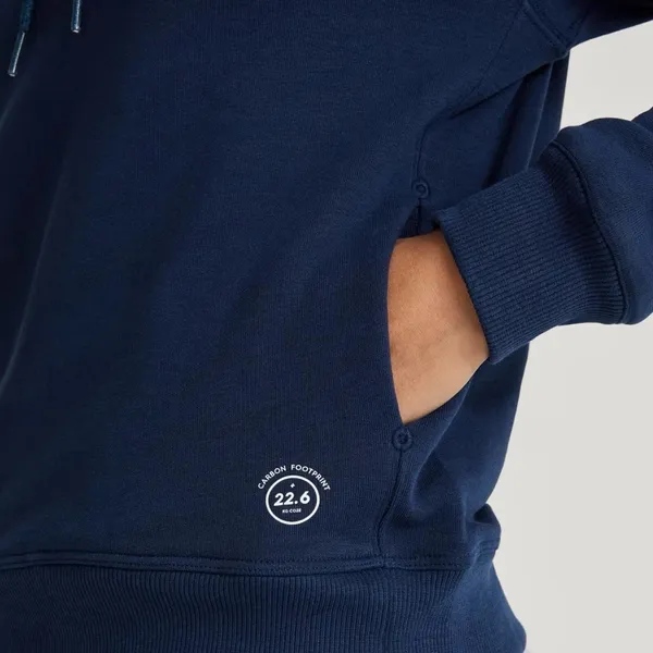 ALLBIRDS Women's The R&R Hoodie Organic Pima Cotton in True Navy Blue Size S NWT - Image 6