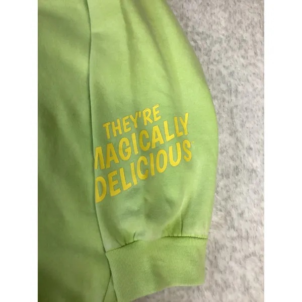 Lucky Charms St‎ Patricks Day Sweatshirt XXL Lime Green Magically Delicious NWT - Image 3