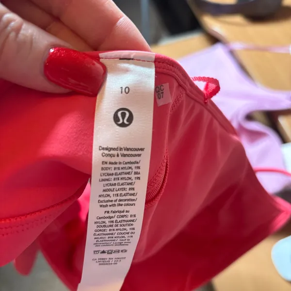 lululemon Align™ T-Strap Tank Top Light Support, A/B Cup. NWT Sz 10 Color: GLZP - Image 7