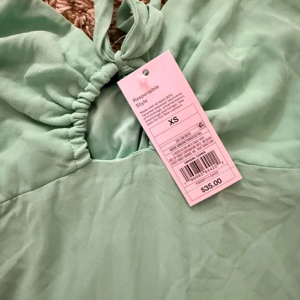 Target Green Maxi Dress - XS - Image 3
