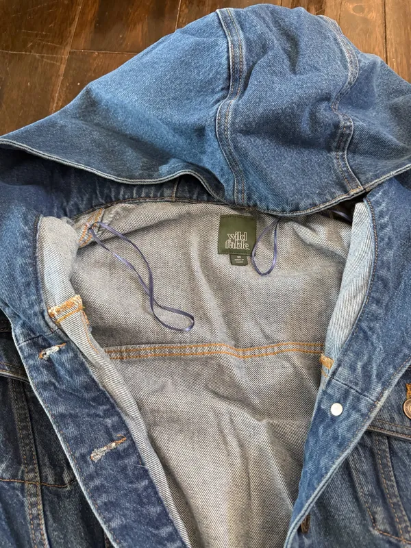 Wild Fable Hooded Denim Jacket - Image 3