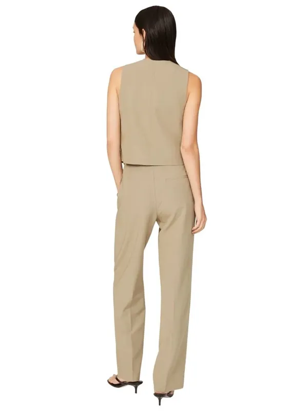 Samsoe Ramona Vest in Tan Medium Womens Sleeveless Tank Top - Image 2