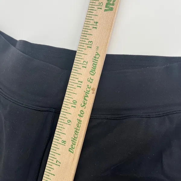 Lululemon Black High Rise Crop Pants Size‎ 6 Athleisure Activewear Nulu - Image 6