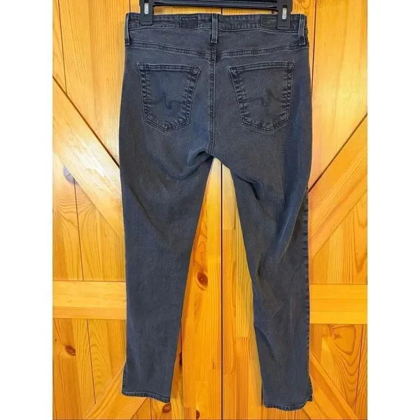 AG Adriano Goldschmied The Legging Ankle Super Skinny Black Jeans Size 28R (6495 - Image 4