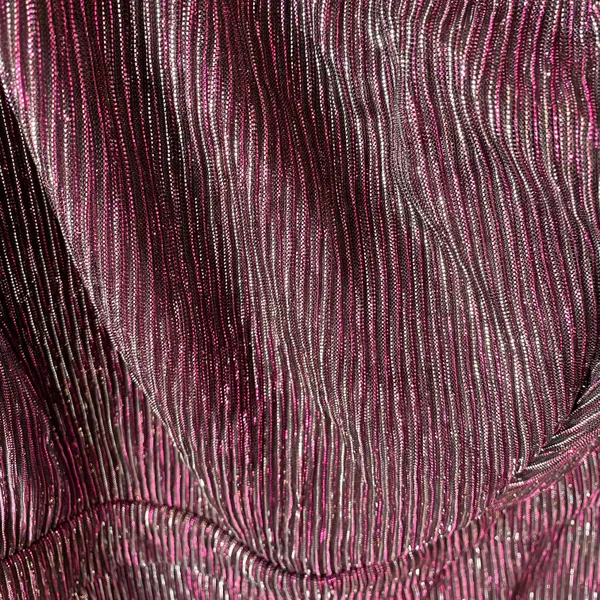 Lulu’s Glitter Girl Shiny Purple One Shoulder Jumpsuit Size M - Image 7