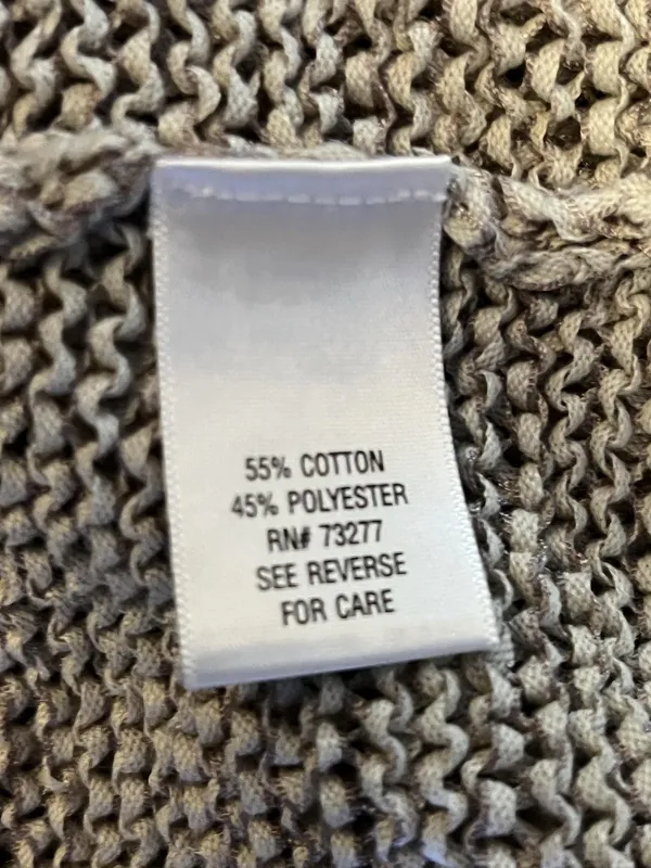 Sonoma Life + Style Sweater Womens XL Beige Marled Knit Scoop Neck Pockets - Image 7