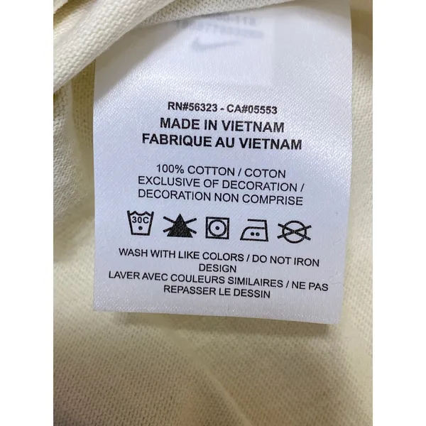 The Nike Tee Women's Yellow Short Sleeve Crew Neck Basic Loose T Shirt Top Sz S - Image 4