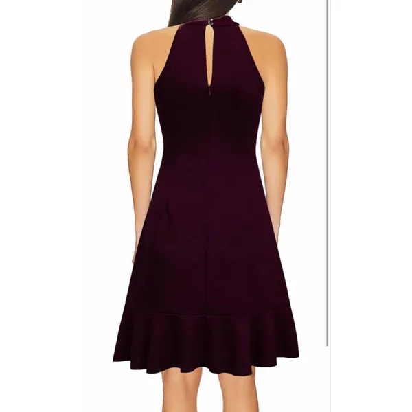 NEW Sleeveless Halter Neck Evening Formal Cocktail Prom Dress S - Image 2