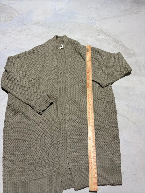 POL chunky Knit long Cardigan Sweater medium - Image 6