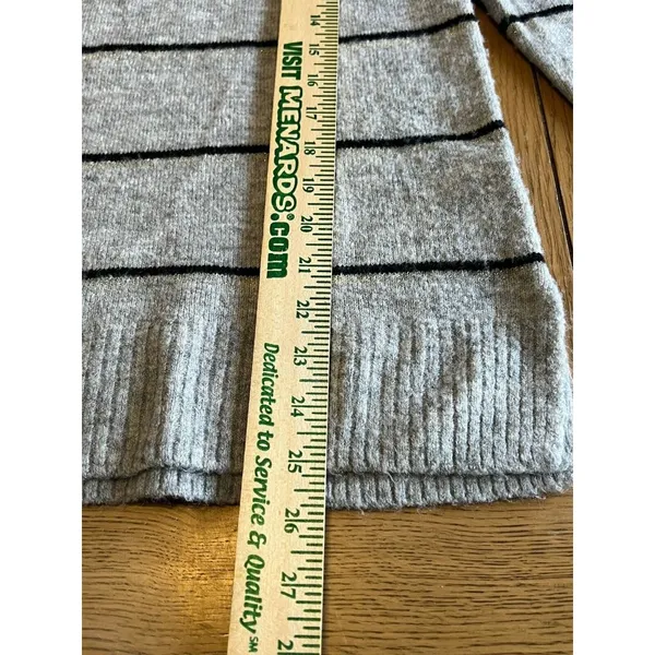 Old Navy‎ Sweater Women Size Small Gray Mock Neck Career Business Casual Preppy - Image 4