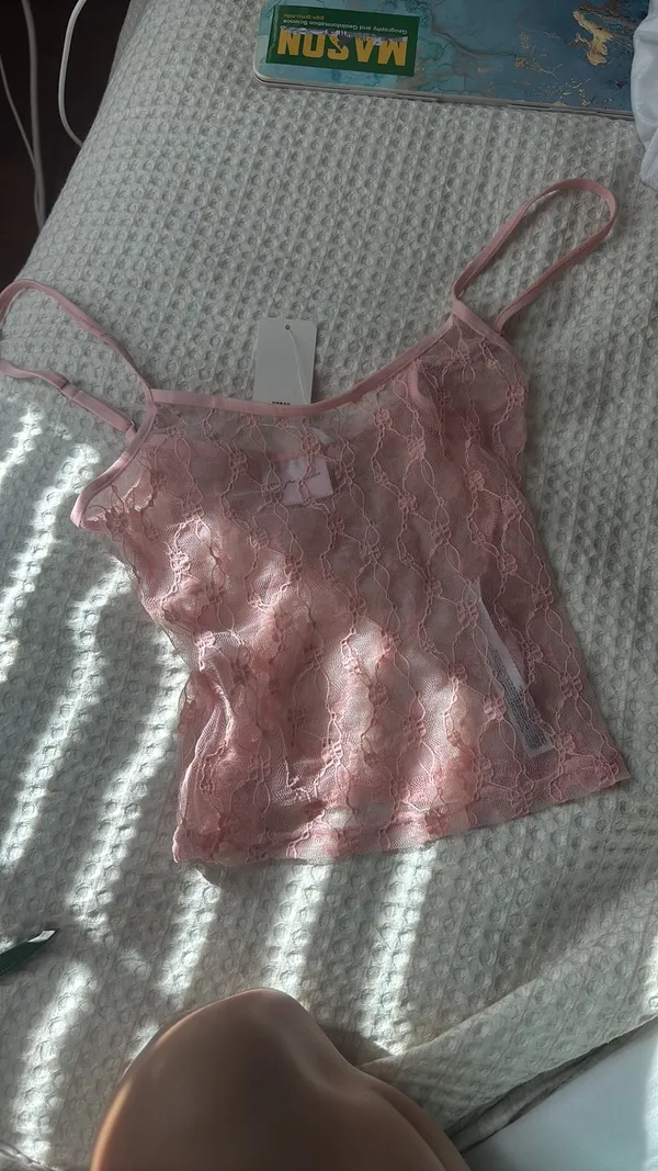 Urban Outfitters NWT Out From Under Lovella Sheer Lace Cami pink - Image 4