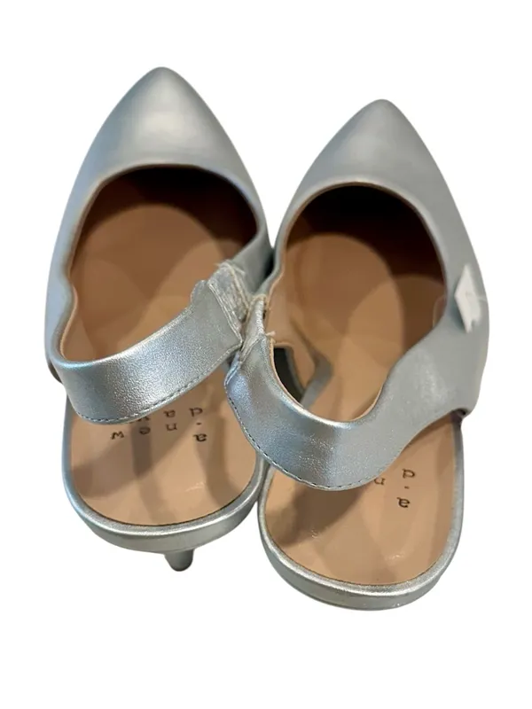 NEW a new day Silver Pointed-Toe Slingback High Heel Pumps - Size: 8 - Image 6