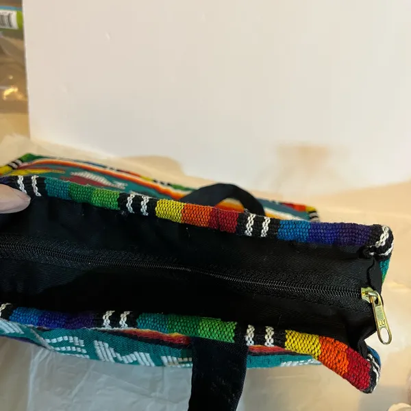 Vintage Guatemala Needle Point‎ Boho Lightweight Purse/Tote Nwot Unbranded - Image 4