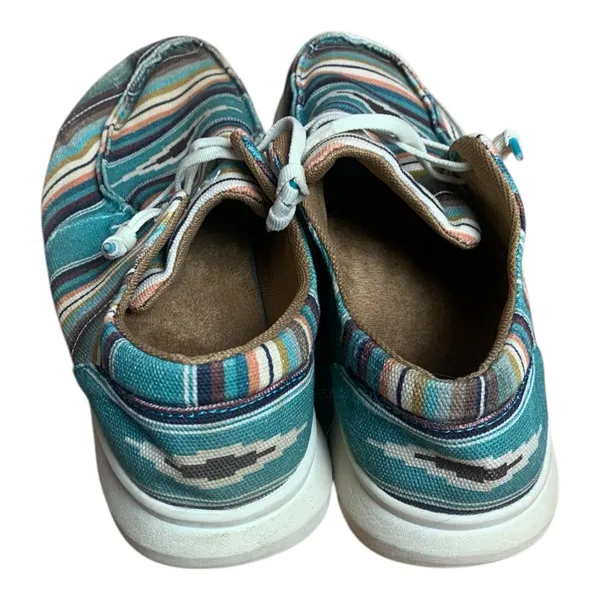 Ariat size 9.5 B loafers slip on Aztec western cowgirl - Image 5