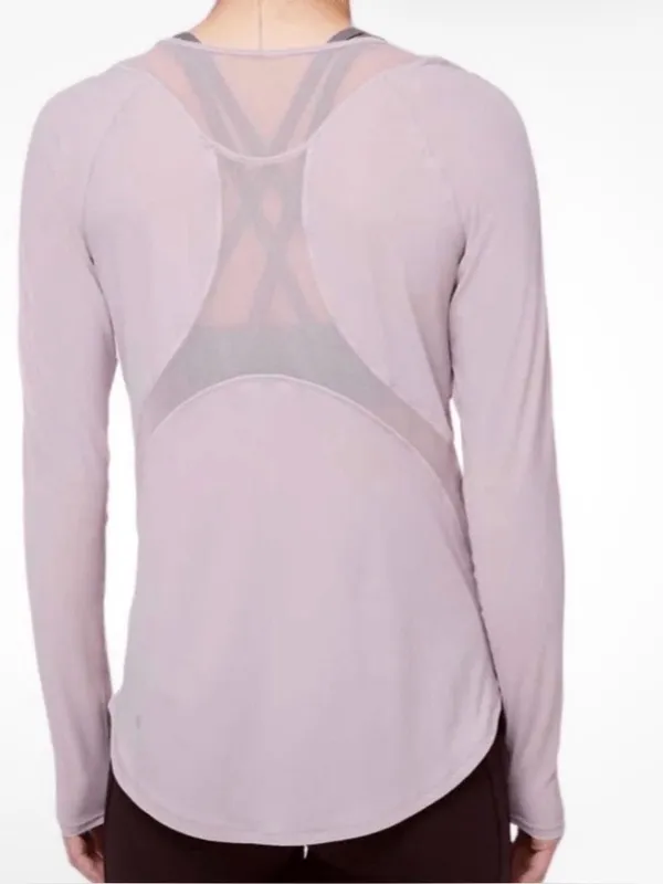 Lululemon Sculpt Long-Sleeve Performance Top Powdered Mauve - Image 2