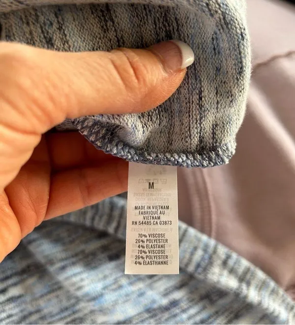 aerie Blue Marled Space Dyed Soft Top - Image 5
