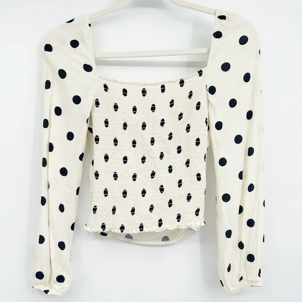 Reformation Womens Retro Polka Dot Sweetheart Bustier Romantic Reign Top Size 6‎ - Image 9