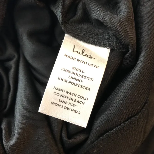 Lulus Tier Elegance Black Long Sleeve Tiered Maxi Dress Slit V Neck L - Image 7