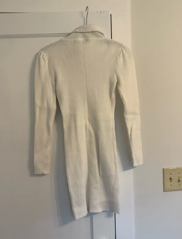 SheIn White Sweater Dress - Image 4