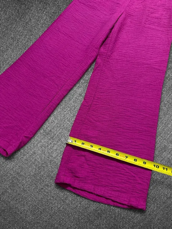 Sincerely Jules Magenta Pull On Wide Leg Pants Size Medium Pink - Image 6