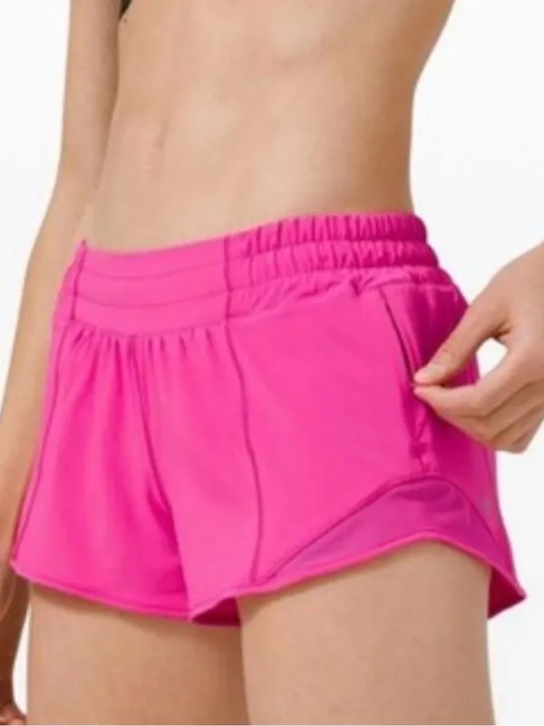 Lululemon hotty hot pink shorts Size 6 #athleisure #yoga #running - Image 2