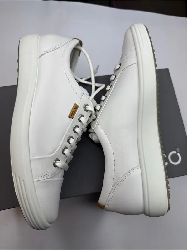 ECCO Soft 7 Women's Leather Lace-Up Sneaker Size 39EU/ 8-8.5 US - Image 9