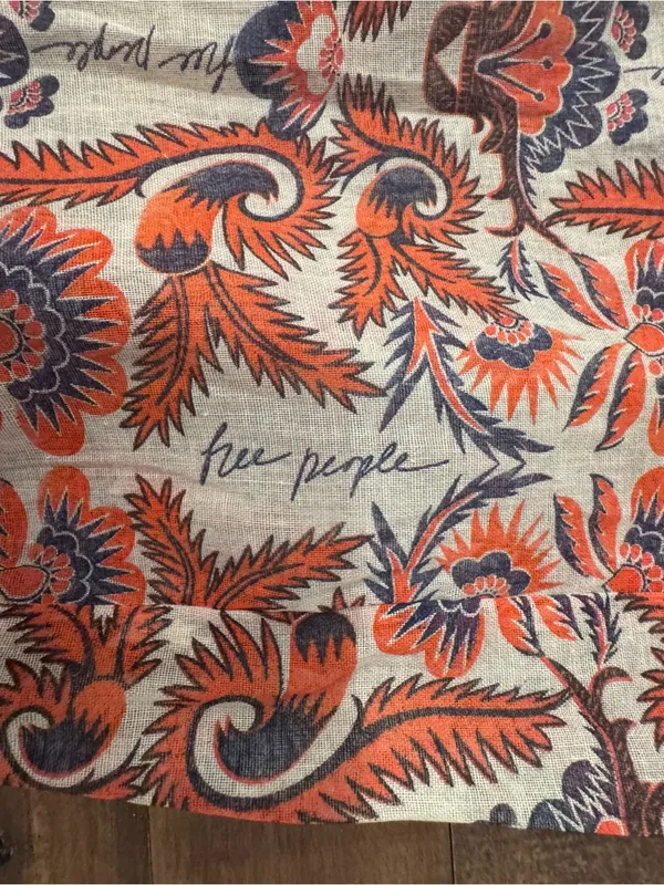 FREE PEOPLE Boho Printed Slouch Tote Bag - Image 3