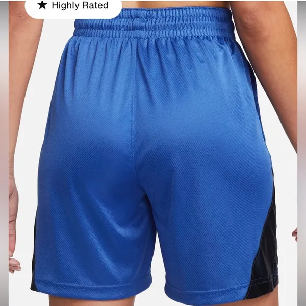 Nike NWT Fly Women’s Basketball Shorts Blue Small - Image 3