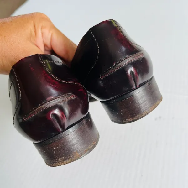 Bottega Veneta‎ Sz 35.5 Merlot Astaire Calfskin Leather Slip On Loafer Shoes - Image 6