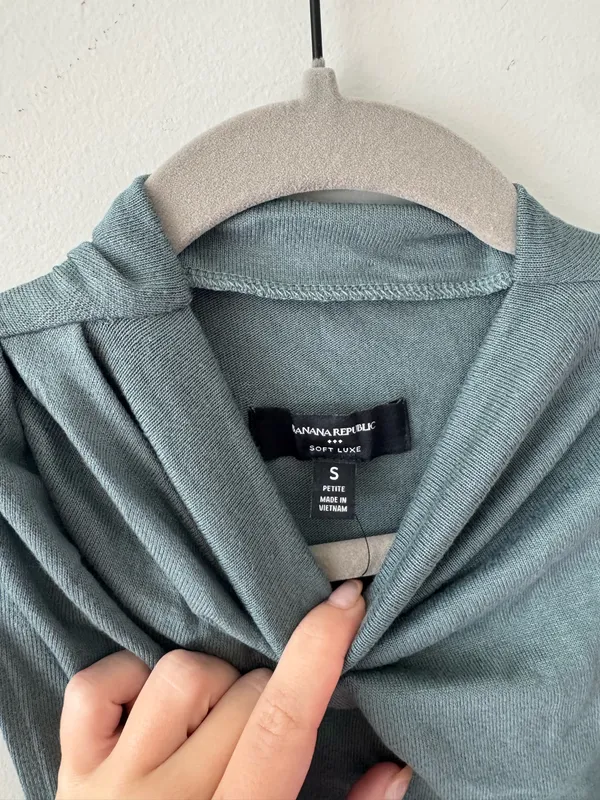 Ann taylor seafoam ruched dress - Image 2