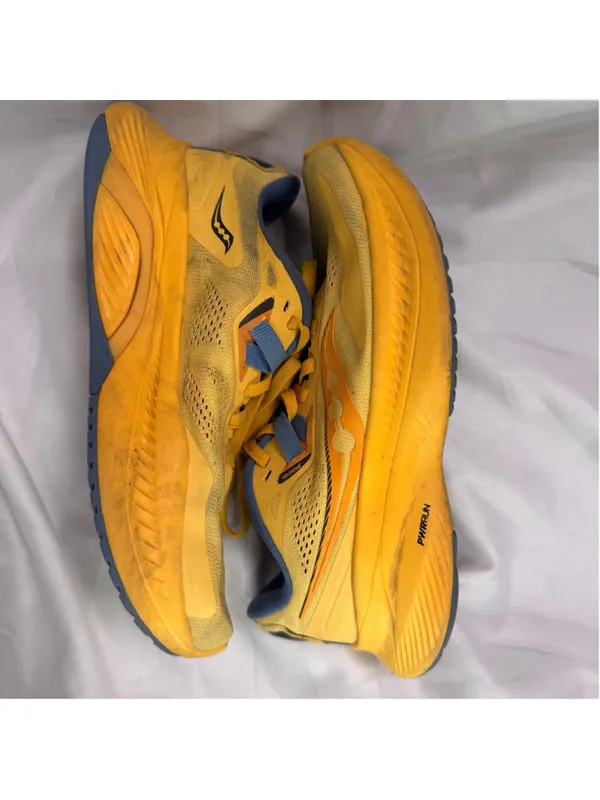 Saucony Guide 15 Size 6 Yellow Blue Athletic Mesh Running Shoes Sneakers S10684 - Image 2