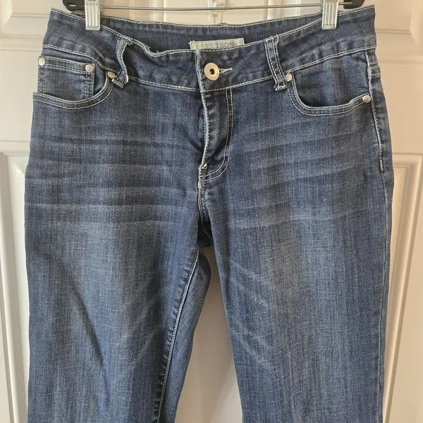 Stetson Women No 214 City Trouser Denim blue Jeans Wide Leg Size 10 (30x28) 90s - Image 3