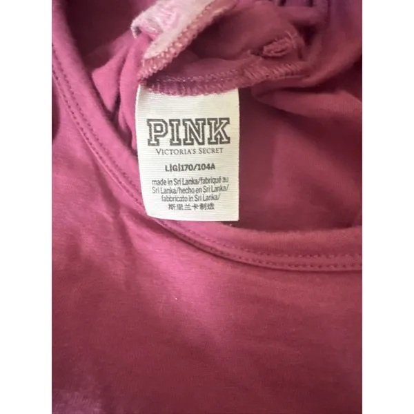 Victoria's Secret L PINK Nation Lace Up Short Sleeve T-Shirt Pink - Image 2
