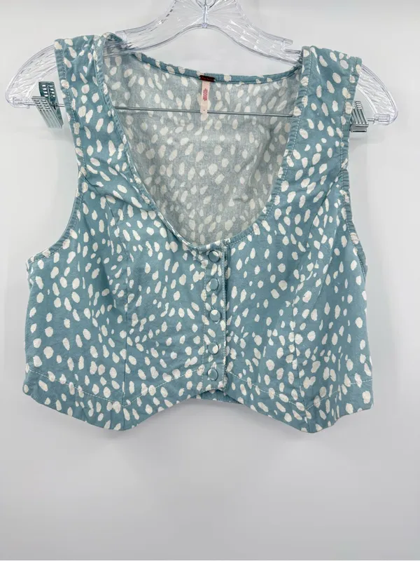Free People Bennett Cloud Combo Short and Top Co-ord Set Blue Size 4/8 - Image 2