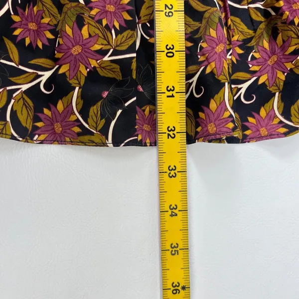 NWOT Farm Rio Floral Swans V-Neck Long Sleeves Mini Dress Size XS - Image 15