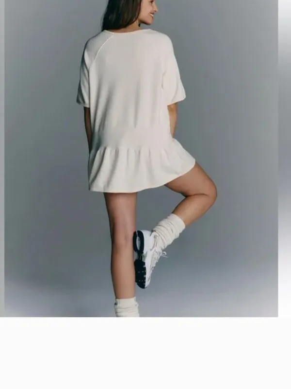NWOT Free People Movement ~ Elements Activewear Set Tunic Top Shorts Ivory S - Image 6