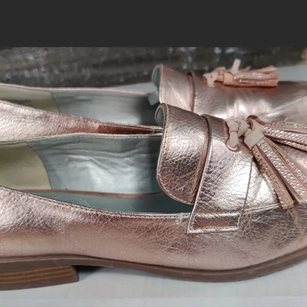 Reaction Kenneth Cole beautiful loafers rose gold metallic 9 - Image 6