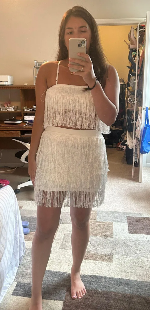 White Fringe Set - Image 2