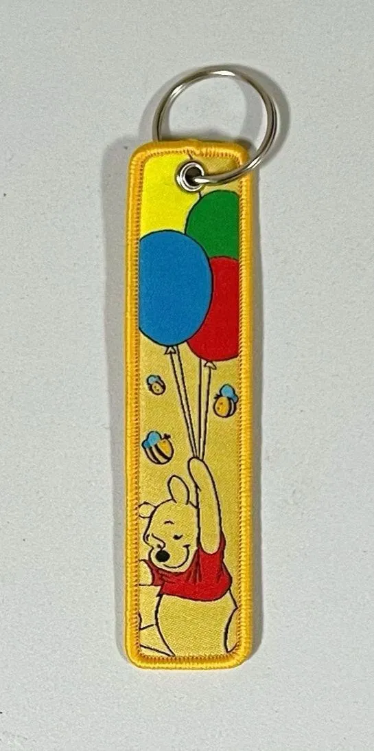 Yellow Winnie the Pooh Bear Lanyard Keychain 🎈✨ - Image 2