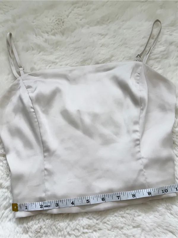 Women’s Cream Satin Square - Image 3