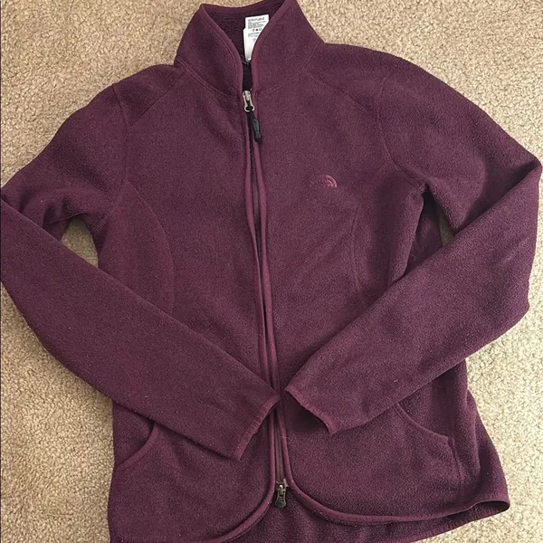 The North Face Purple Fleece Jacket - Image 2