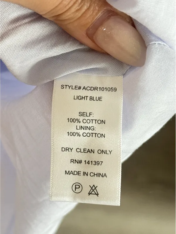 ASTR The Label Rosewood Cutout Waist Midi Dress Light Blue Size S NWT - Image 13