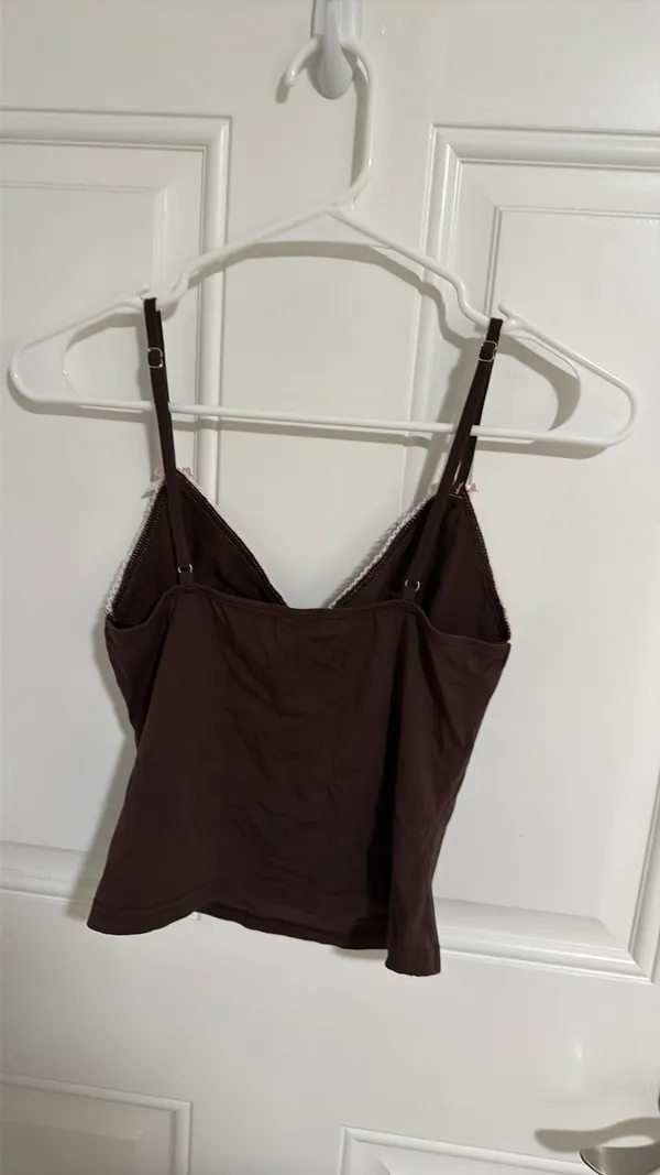 Edikted Ruelle Contrast Frill Tank Top - Image 5