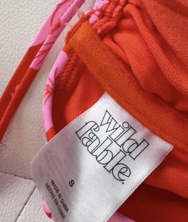 Wild Fable Pink/Orange Tropical Floral Bikini Set - Image 8