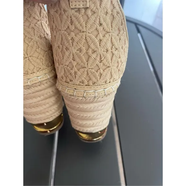 Franco Sarto Marsha Espadrille Wedge Sandals Beige Size 8.5 M - Image 15