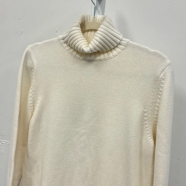 Vintage Splendor Cream White 100% Cotton Turtleneck Sweater Women's XL‎ Canada - Image 3